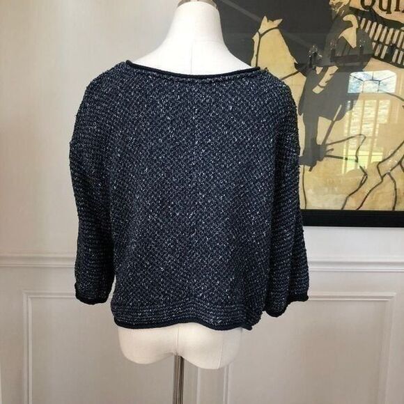 Free People Boxy Cropped Marled Knit XS - Picture 6 of 7